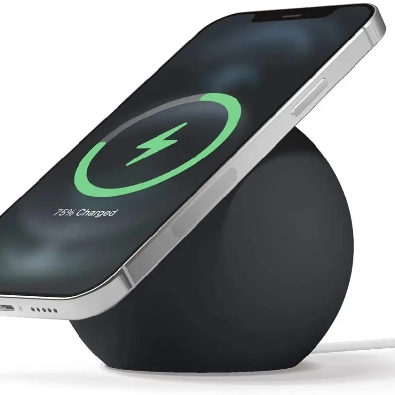 Силиконовые держатели для беспроводных зарядных устройств. Универсальная совместимость с телефоном. Нескользящая база. Стабильная зарядка. Настольный компьютер. Угол обзора наклона.