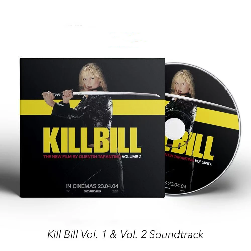 Quentin Tarantino Kill Bill Dope Ammo Music CD Greatest Hits Vol 1-2 OST Album 2pcs Compact Disc Cosplay Walkman Soundtracks Box