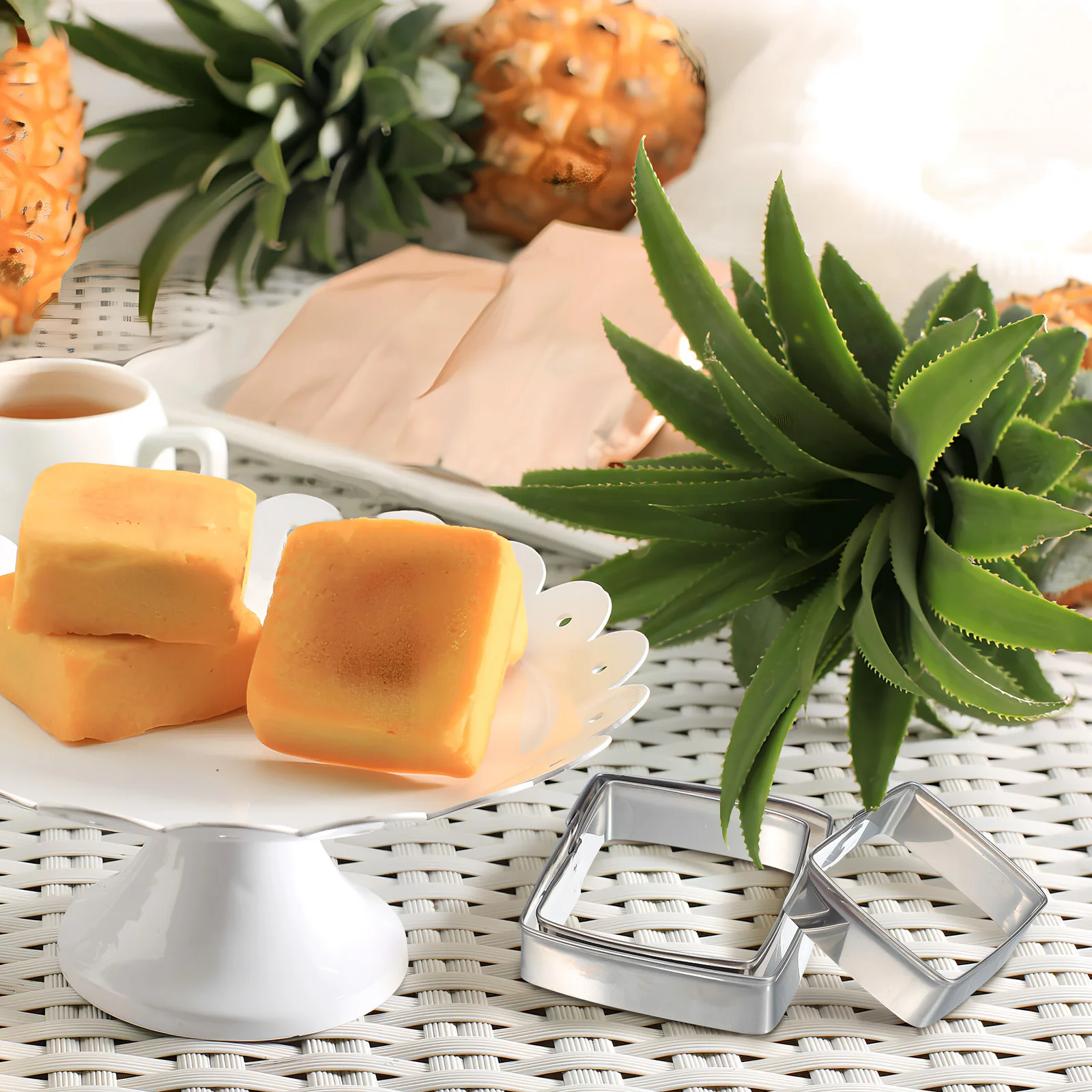 

6 pcs Cookie Molds Stainless Steel Square Biscuit Cutters Set For Baking Diy Desserts Fondant Tools Metal Cookie Cutter Baking