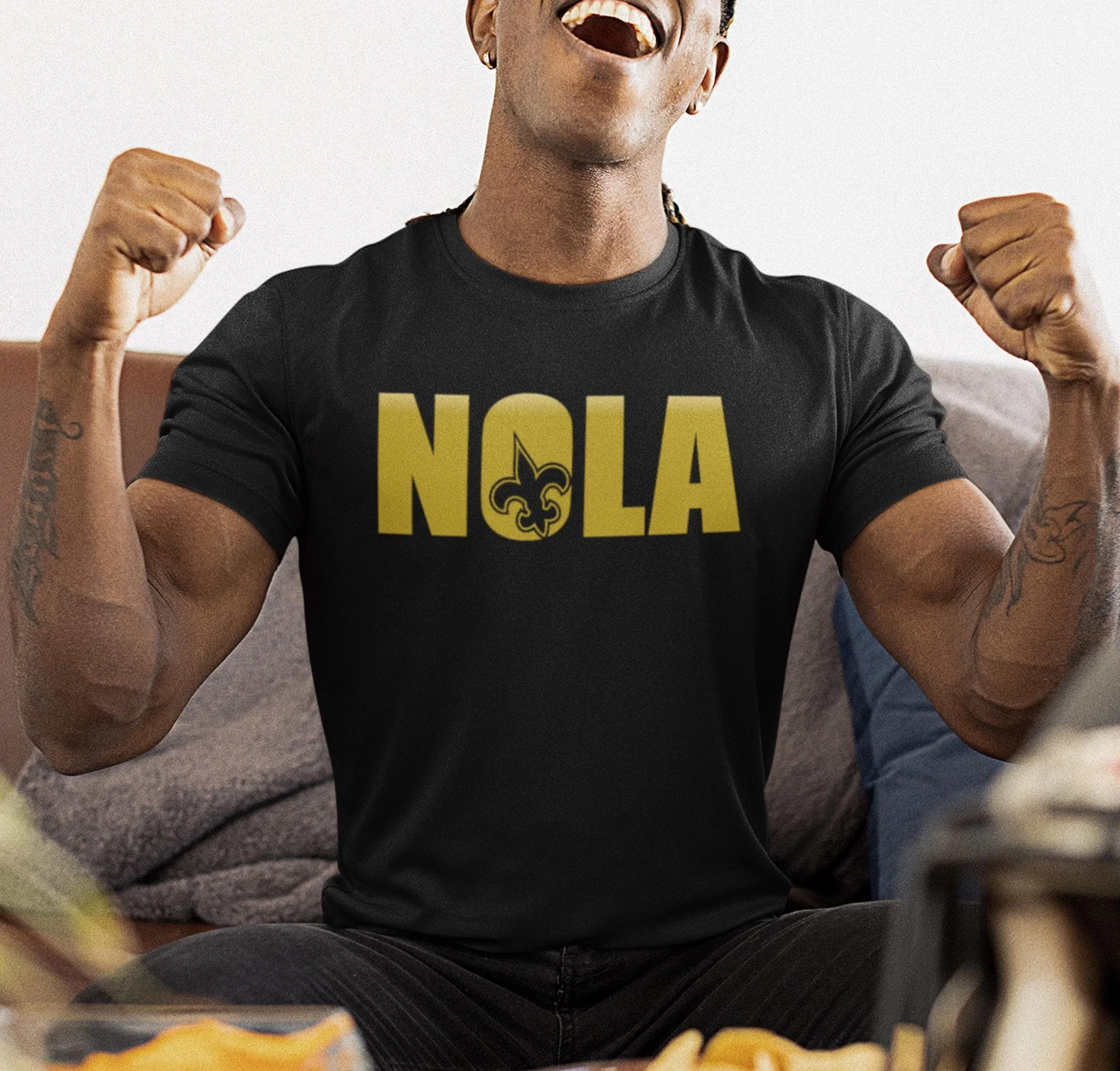 Saints New Orleans Streetwear Who Dat Nation T Shirt Nola Themed Sports Jersey Unique Fan Vintage