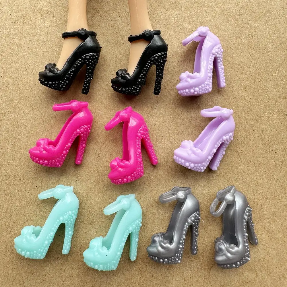 Bunte, sortierte Absatzschuhe (11,5 Zoll) für 30 cm große Puppen, 1/6 Maßstab, Zubehör, Stiefel, Puppenschuhe, Spielzeug – Detail 4