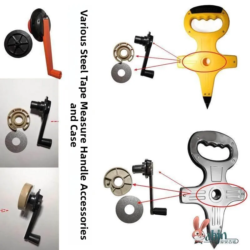 

Трехскоростная рукоятка-рукоятка для рулетки с металлической рамой, аксессуары для ручного осциллирующего измерительного устройства, запчасти для рукоятки, ручной кривошипный механизм для измерительной ленты