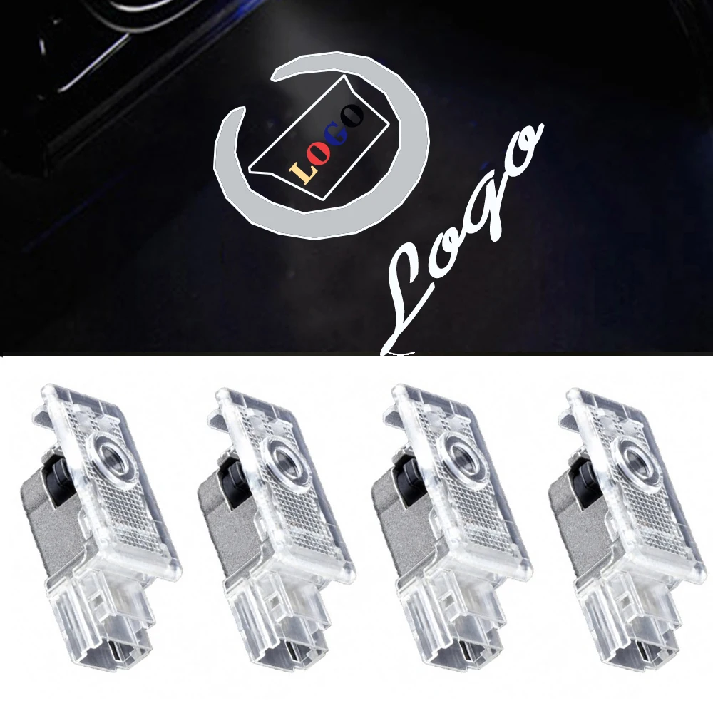 4PCS LED Car Door Projector Ghost Welcome Light For Cadillac SRX ATSL XTS 2013 CT6 XT5 2016-2022 CT5 2020-2022 XT4 2018-2022 XT6