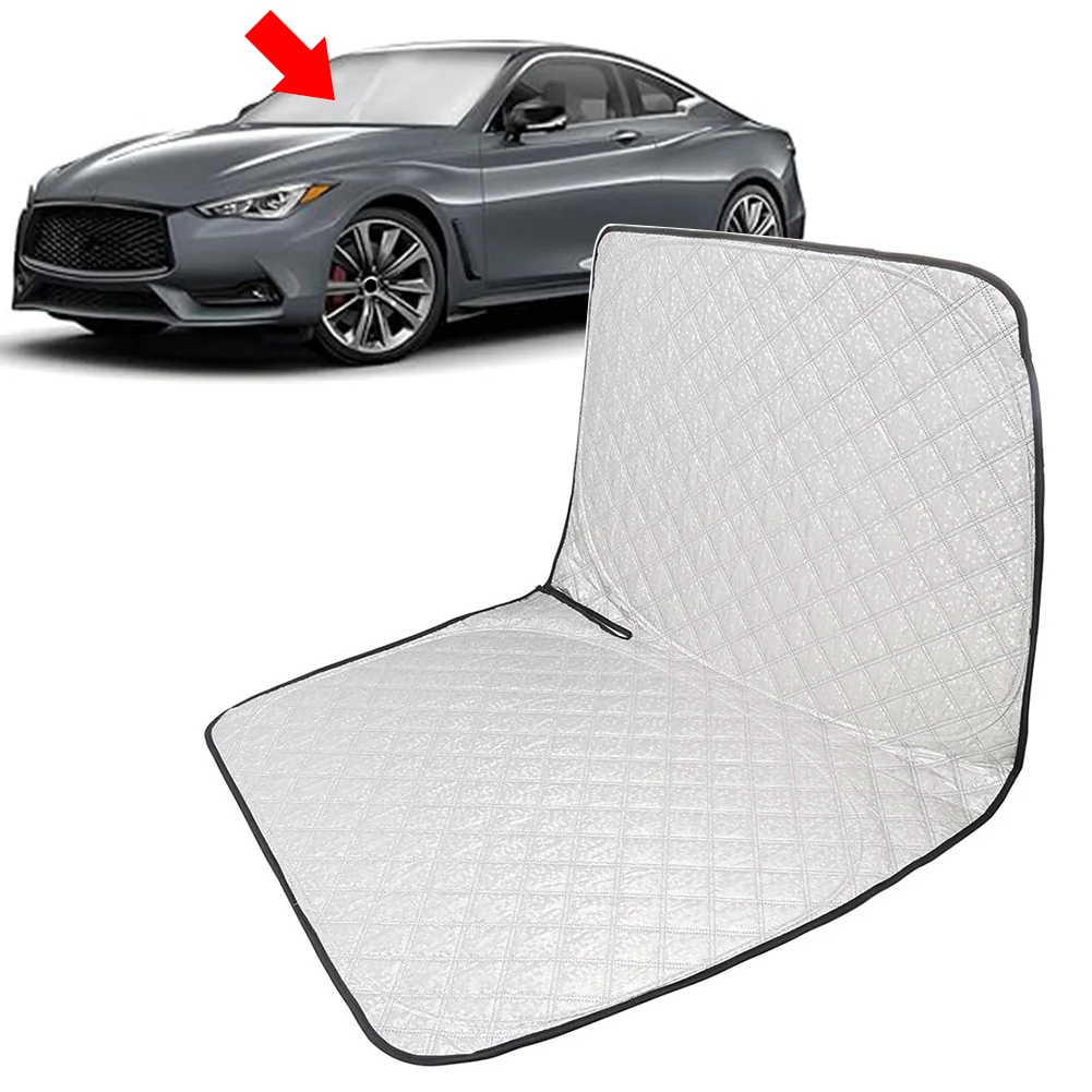 

Car Foldable Front Windshield Sun Shade Visor Protector For Infiniti Q60 Coupe 2017-2022 Wear Resistant