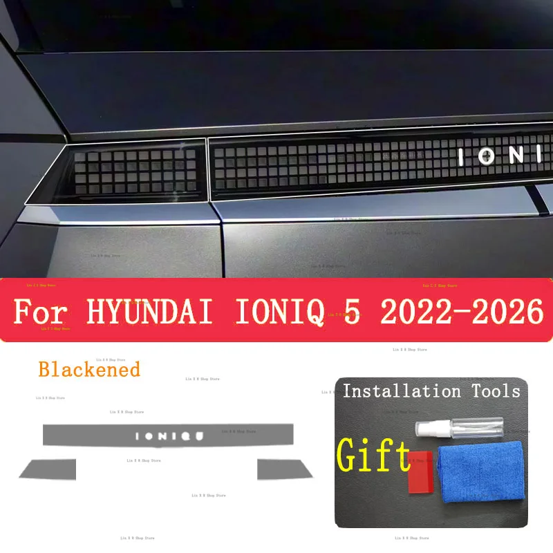 

For HYUNDAI IONIQ 5 (2024-2025)Rear Headlamp Car Styling Sticker Headlamps TPU Smoked Black taillight Protector Film accessorie