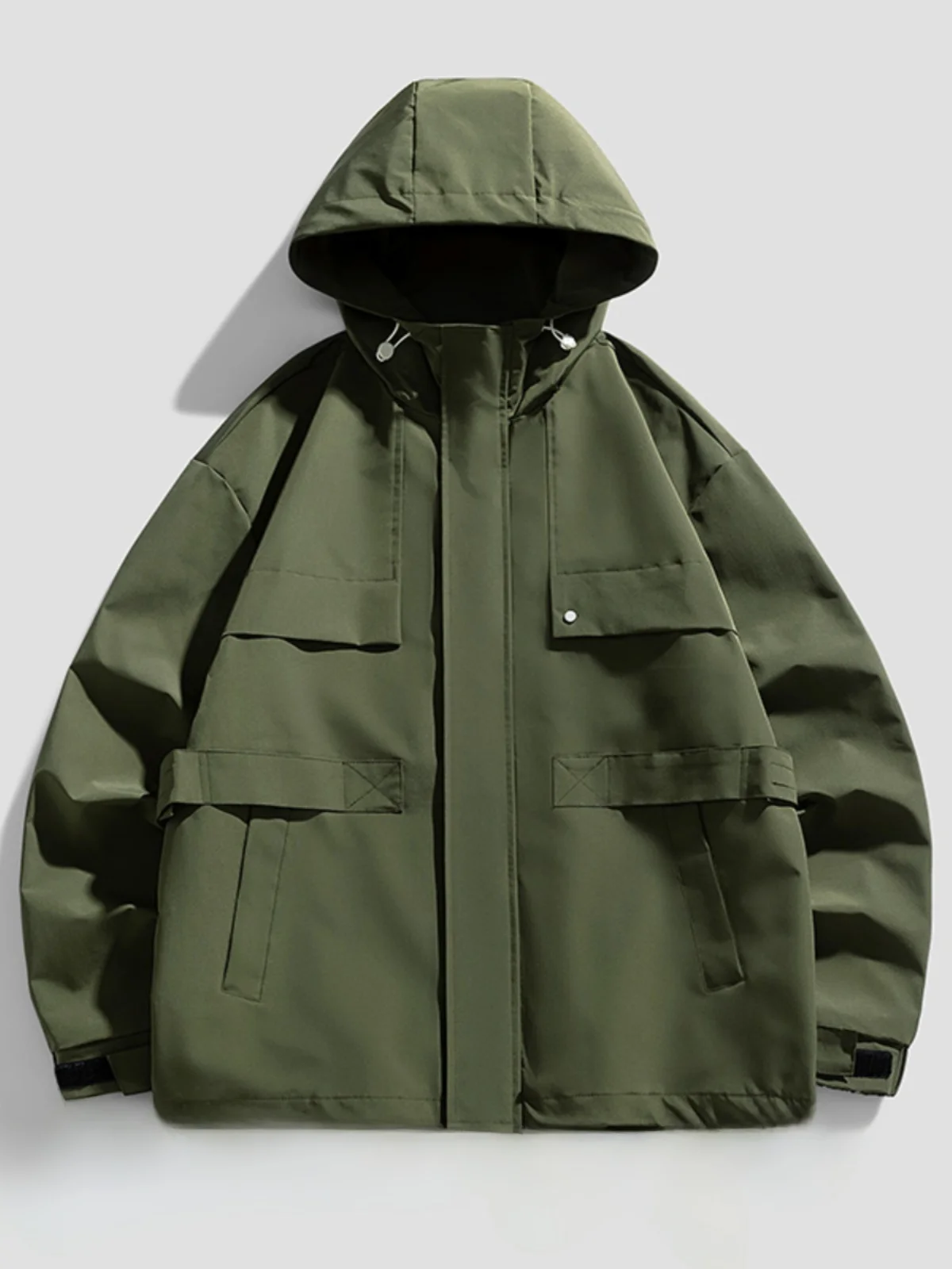 

Men's Spring Autumn Loose Workwear Jaet Retro Hong Kong Sle Design Sense Outerwear Polyester Nylon Cosite Fiber