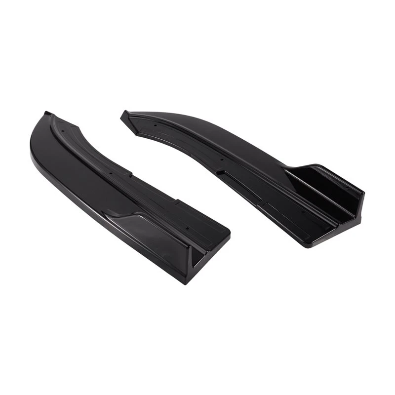 ac29-For BMW 5 Series E60 Rear Bumper Side Spoiler Corner Cover 1 Pair Glossy Black Trim Panel Car Exterior Parts