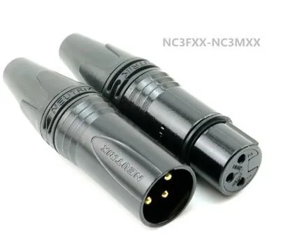 

25 PCS xlr connector 25PCS 3MXX or 25PCS 3FXX Male femelle Un ensemble 3 Broches Gold plated XLR plug Connecteur