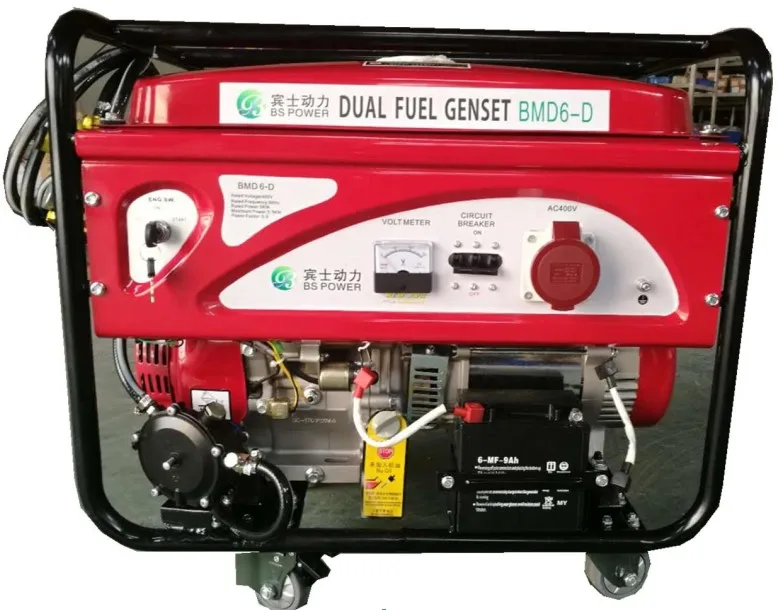 2.8KW 3.5kva Mini Portable AC Three Phase gas & natural gas small  generator