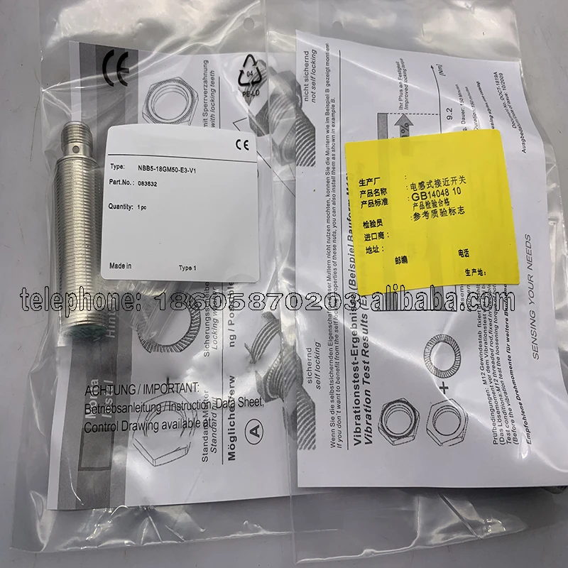 

New Proximity Switch Sensor in Stock NBB4-12GM30-E2-V3 NBB4-12GM30-E3-V3 One-year Warranty High Quality Seller