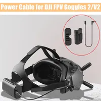 30/130CM Power Charging Cable for DJI FPV Goggles 2/V2 Fast Charge Mobile Pwoer Supply Cable for DJI FPV Goggles 2/V2