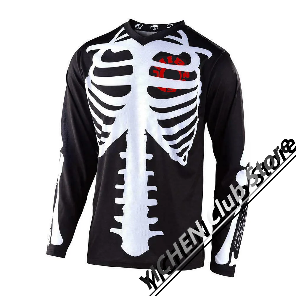 

Skull Sport Brand Motorcycle Riding Clothes Off-Road Leisure Mountain Riding Downhill Clothes Quick-Drying Men's Women's T-Shirt