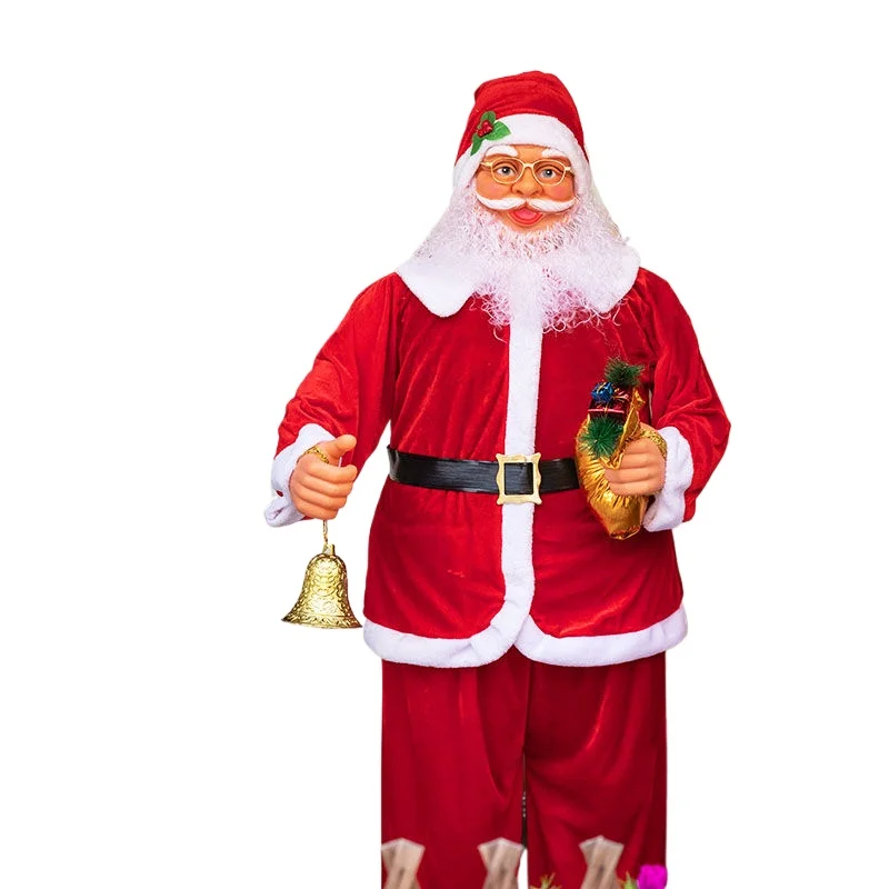 

Christmas indoor large household luminous Christmas tree, shopping mall scene arrangement DIY Santa Claus large ornament