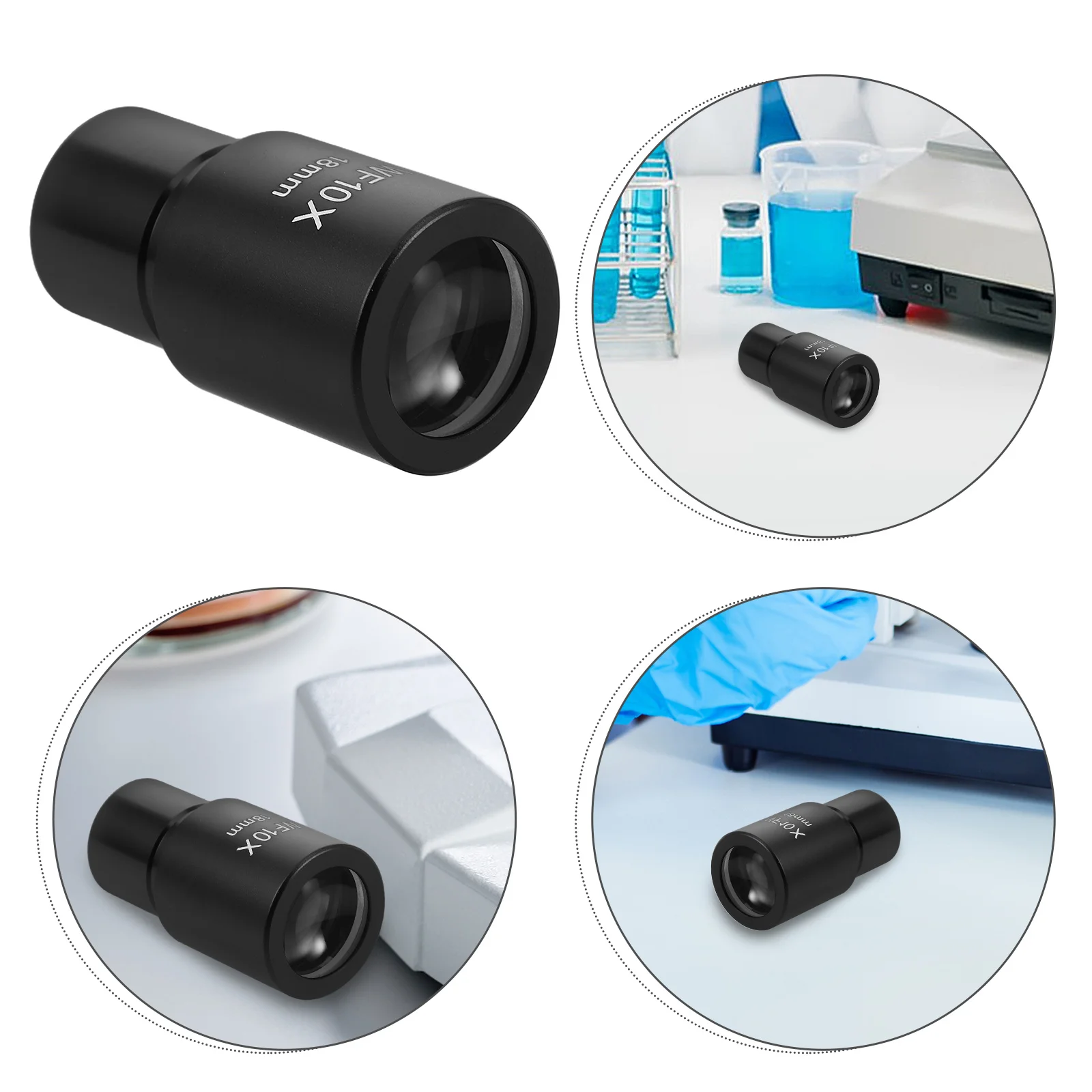 

Biological Microscope Supply Eyepiece Lens High Magnification Clear Observations Wide Field of View Scientific Experiments