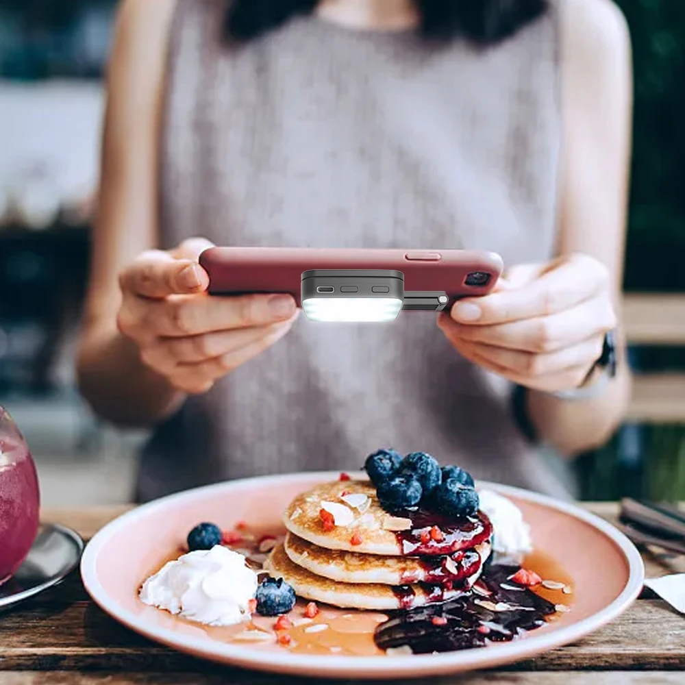 Magnetic Cell Phone Photography Fill Light Live Video Recording Mini Ultra-thin LED Selfie Beauty Pocket Light