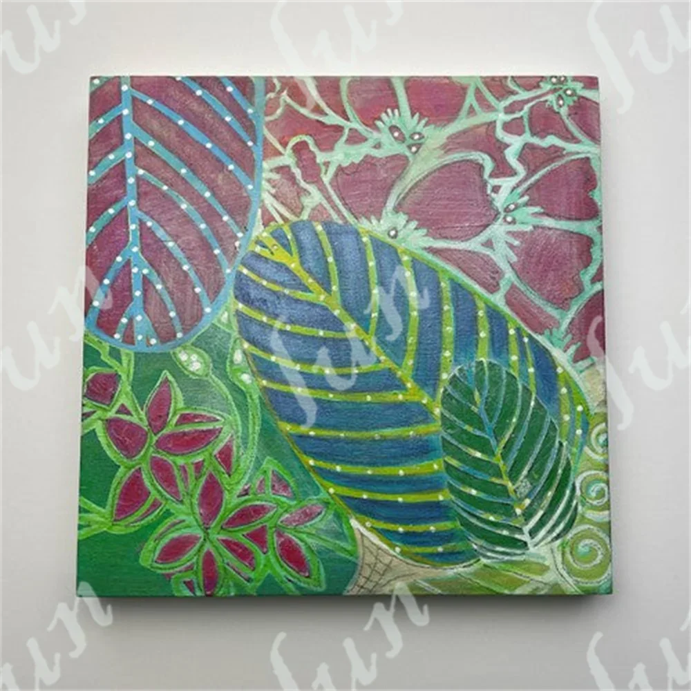 Drawing Stencils Scrapbook for Card Make DIY Crafts New Supplies 2024 Framed Garden Layered Stencil Coloring Journal