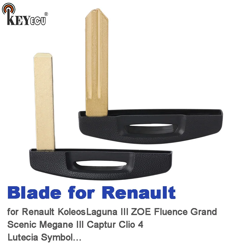 

KEYECU Rmote Key Blade только лезвие для Renault KoleosLaguna III ZOE Fluence Grand Scenic Megane III Captur Clio 4, символ лютении