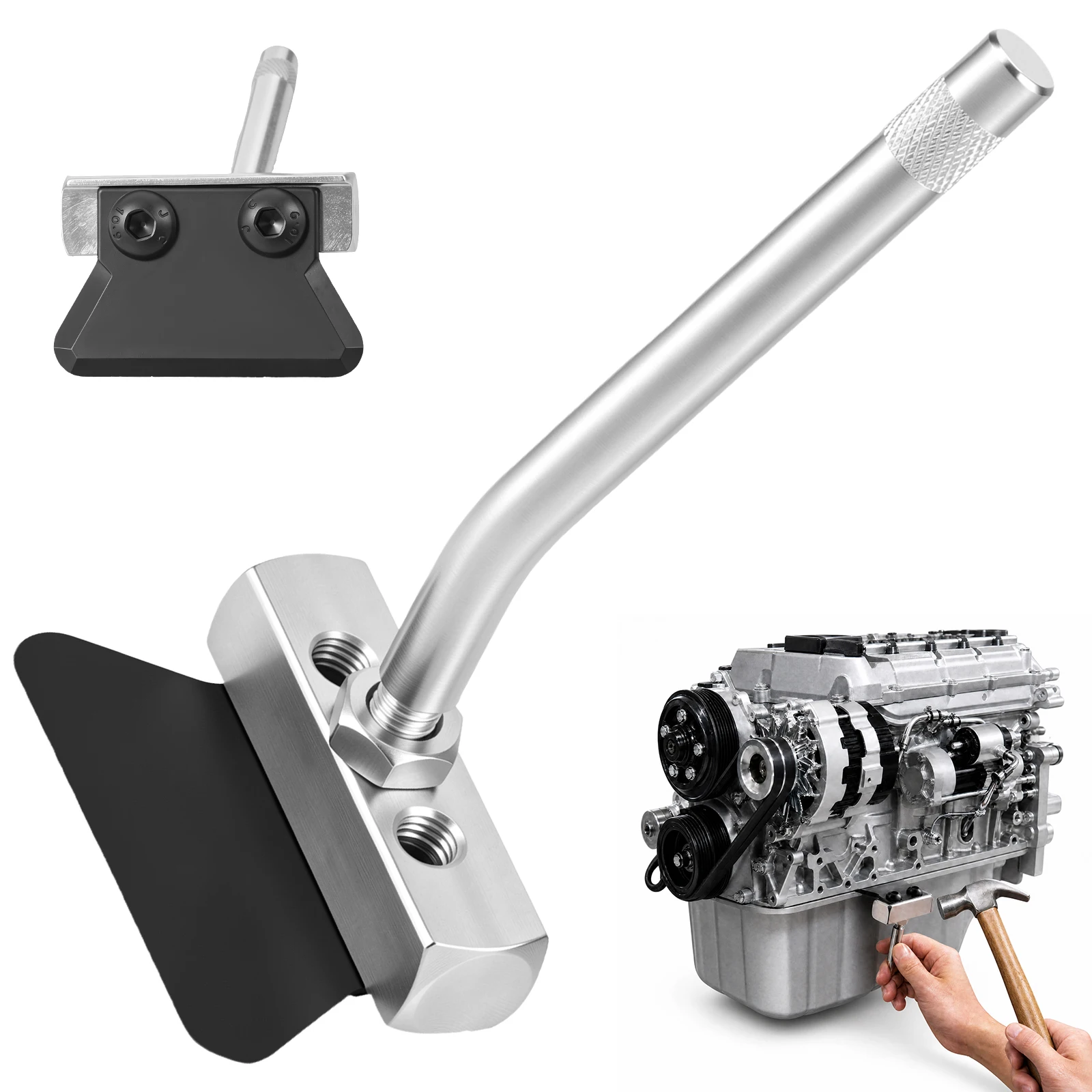 

Universal Gasket Separator and Sealant Removal Tool Versatile Automotive Oil Pan Separator Ergonomic Angled Handle for Truck SUV