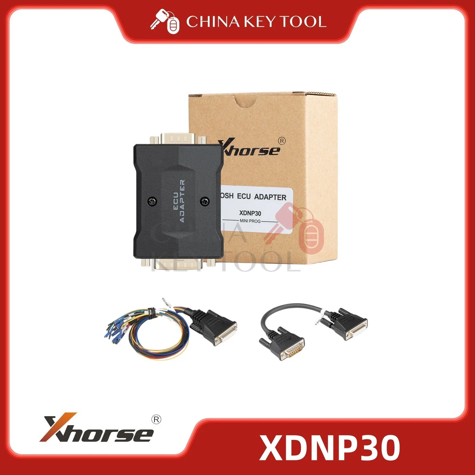 Xhorse XDNP30 adaptor dan kabel untuk kabel ECU BOSCH untuk alat kunci VVDI Plus dan Prog Mini