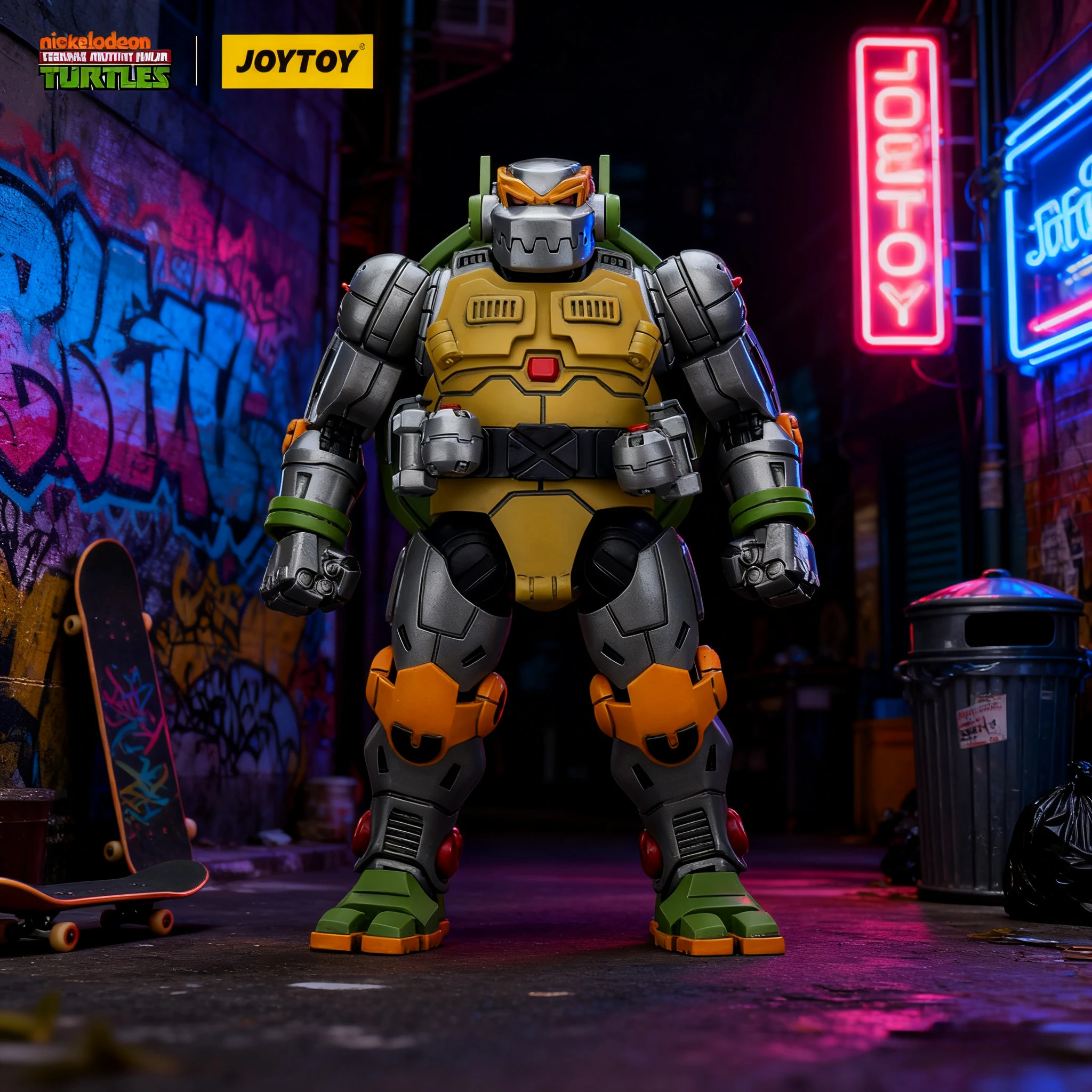 

JOYTOY Черепашки Ниндзя 1/18 Фигурка TMNT-Metalhead Аниме Модель Коллекция Игрушки Украшение Рабочего Стола Игрушки Подарки