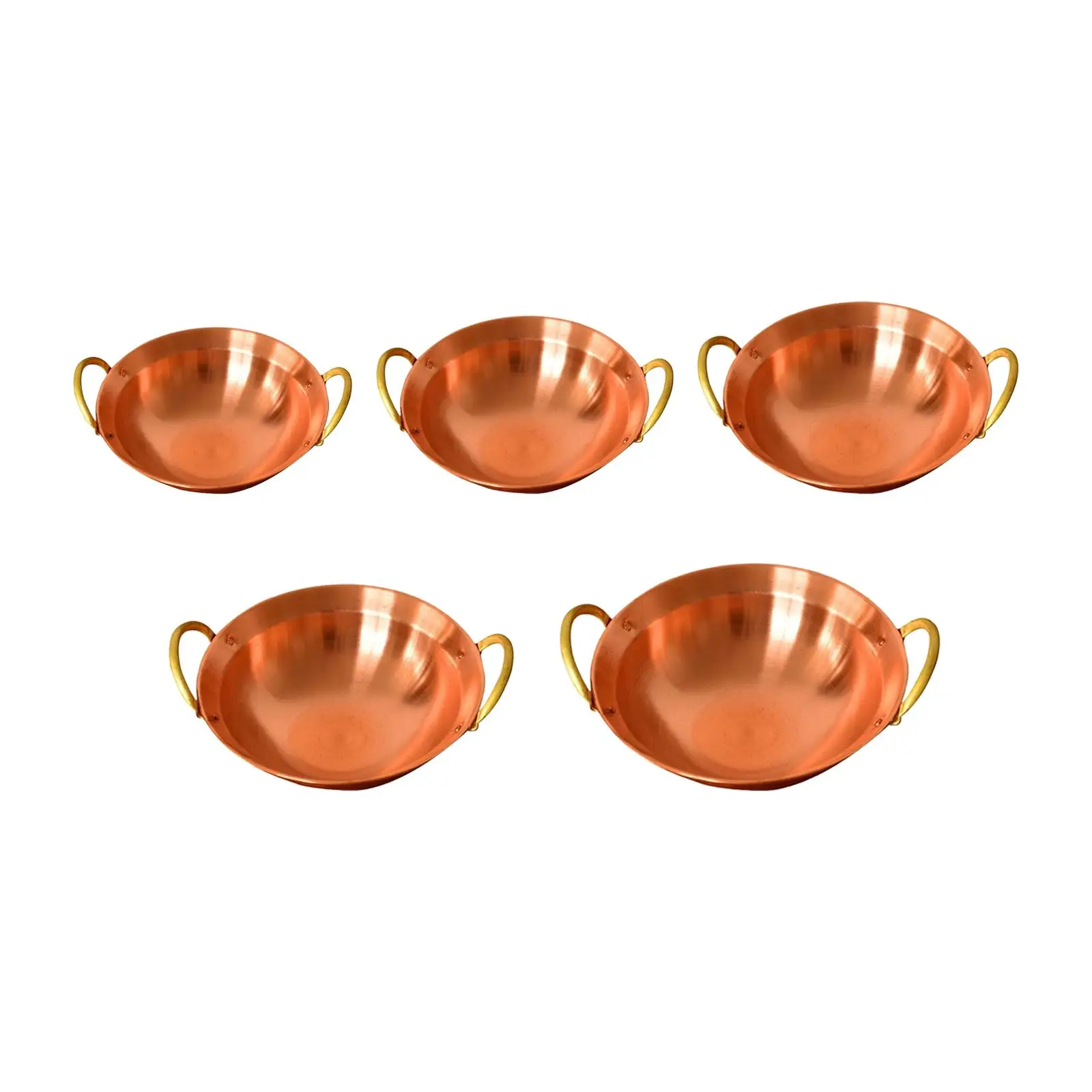 

Copper Hot Pot with Double Handles Shabu Shabu Pot for Camping Home Party