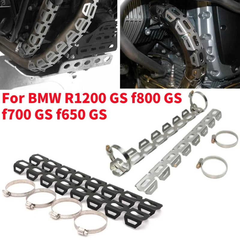 Motorrad Geändert Auspuff Hitzeschild Schalldämpfer Rohr Wachen Abdeckung Ferse Schutz Schutz Für BMW R1200GS f800GS f700GS f650GS