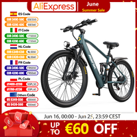 Aairsk GT900 Electric Bicycle 250W 36V13AH City Commuting Electric Bike 24-inch Adult Dual Suspension System Off-road E-bike