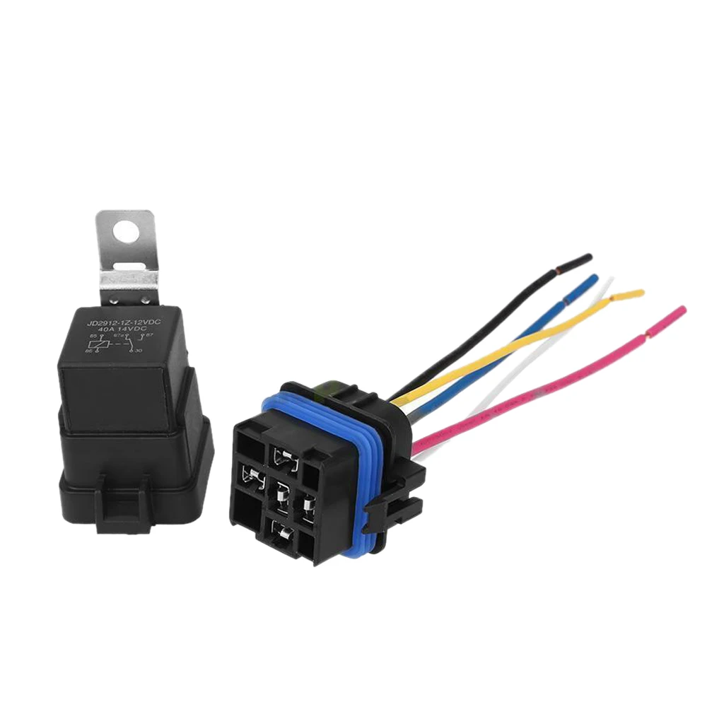 L96A Waterproof Integrated Automobile Relay Dc/12V 40A Auto Relay & Socket 5 Pin