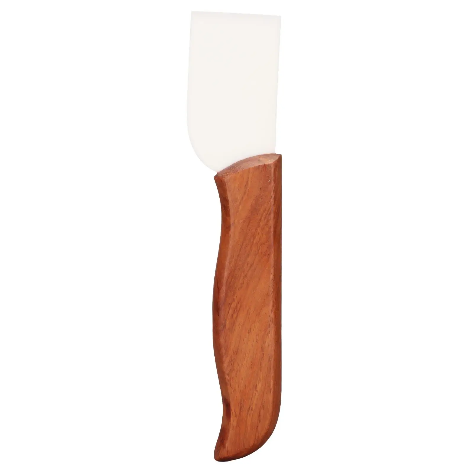 

DIY Leather Cutting Tool - Ceramic Blade Knife with Wooden Handle for Edging and Crafting