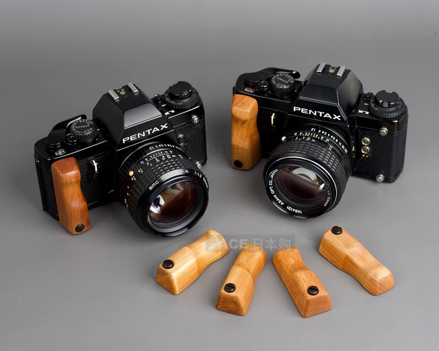 walnut Wood grain carving Shake Handle Part For PENTAX LX camera 