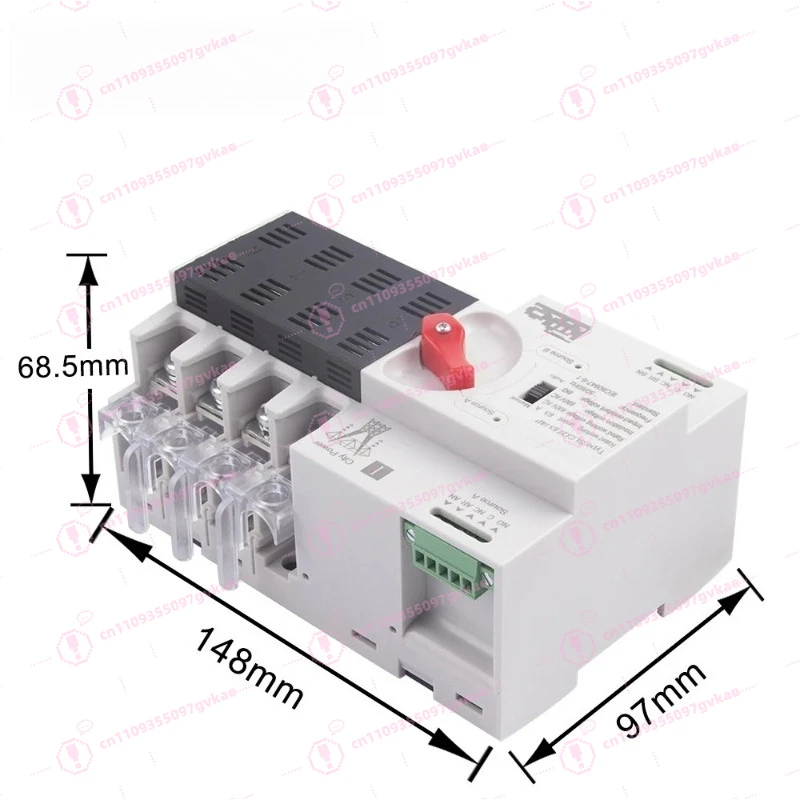 63A 100A 4P ATS Generator Dual Power Automatic Transfer Switch Module Circuit Breaker Switch Generator