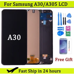 6.4'' Display For Samsung A30 A305/DS A305FN LCD Display with Touch Screen Digitizer Assembly For Samsung A30 lcd