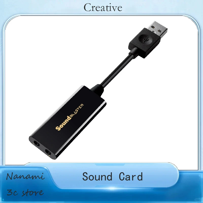 CREATIVE PLAY 3 Sound Blaster USB DAC Amp and External Sound Card Plug-and-Play Crisp Voice Communications and Recording