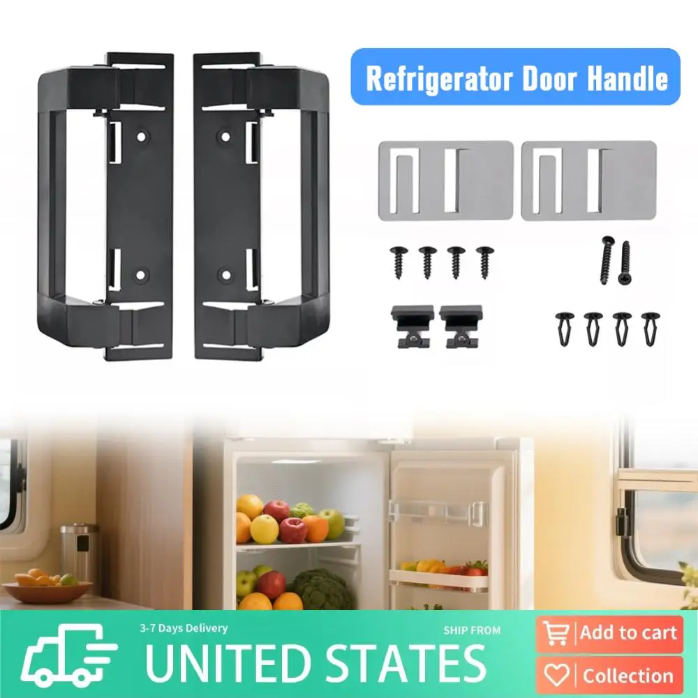 

2Pcs RV Refrigerator Door Latch Handle Wear Resist Ergonomic RV Refrigerator Door Handle for Dometic DM2672 DM2682 DM2872 DM2882