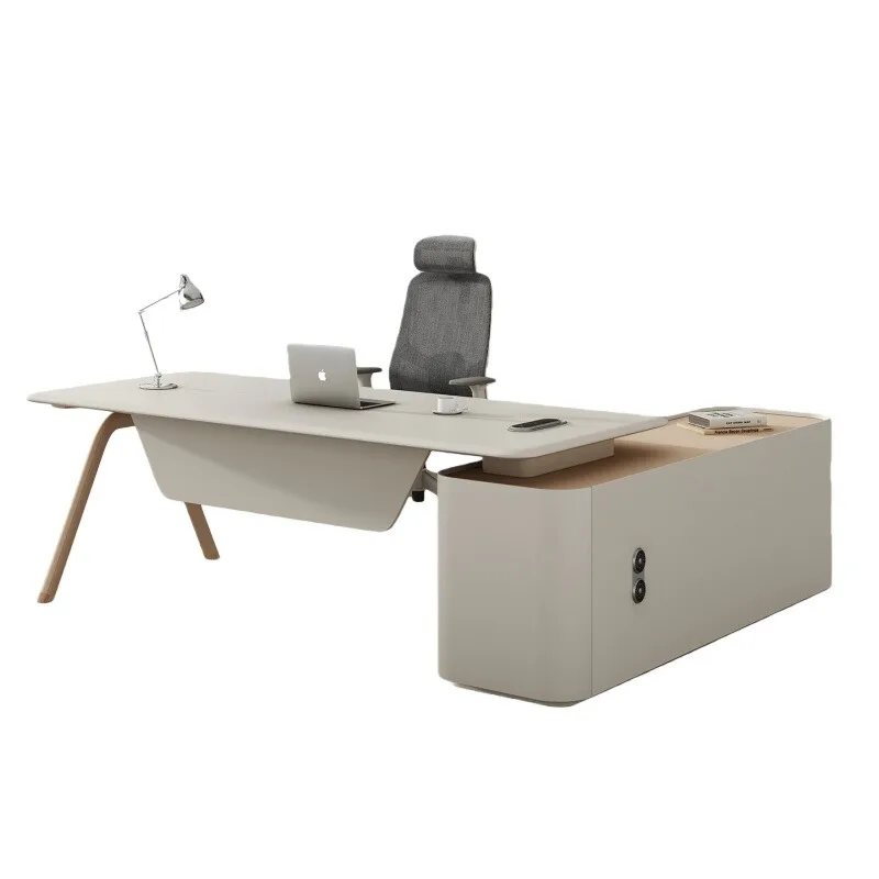 

Desk boss table supervisor manager computer desk chair combination leader large desk simple modern office table