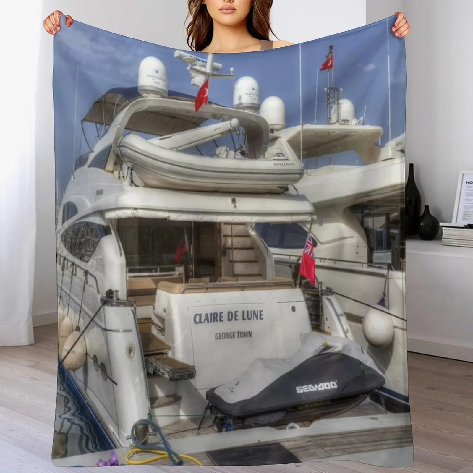 

New Sunseeker 78 Yacht Throw Blanket For Baby Thins warm winter Beautifuls Blankets
