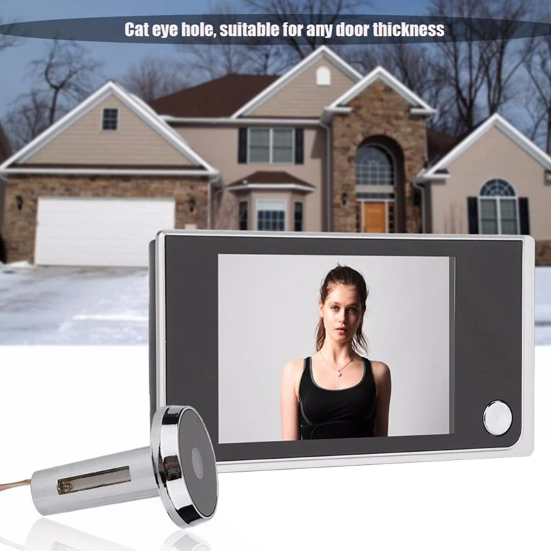 New-Smart Video Doorbell Camera Wireless, Indoor Surveillance Camera, Cat's Eye Camera, Anti-Theft Door Monitoring Visual