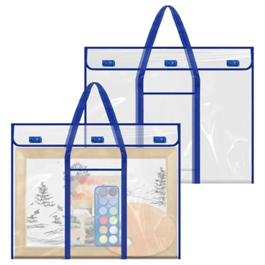 Almacenamiento de carteles de tablón de anuncios, bolsa grande de tabla de almacenamiento de 30x24 pulgadas para organizar portfolios artísticos, carteles, álbumes de recortes, 2 uds.