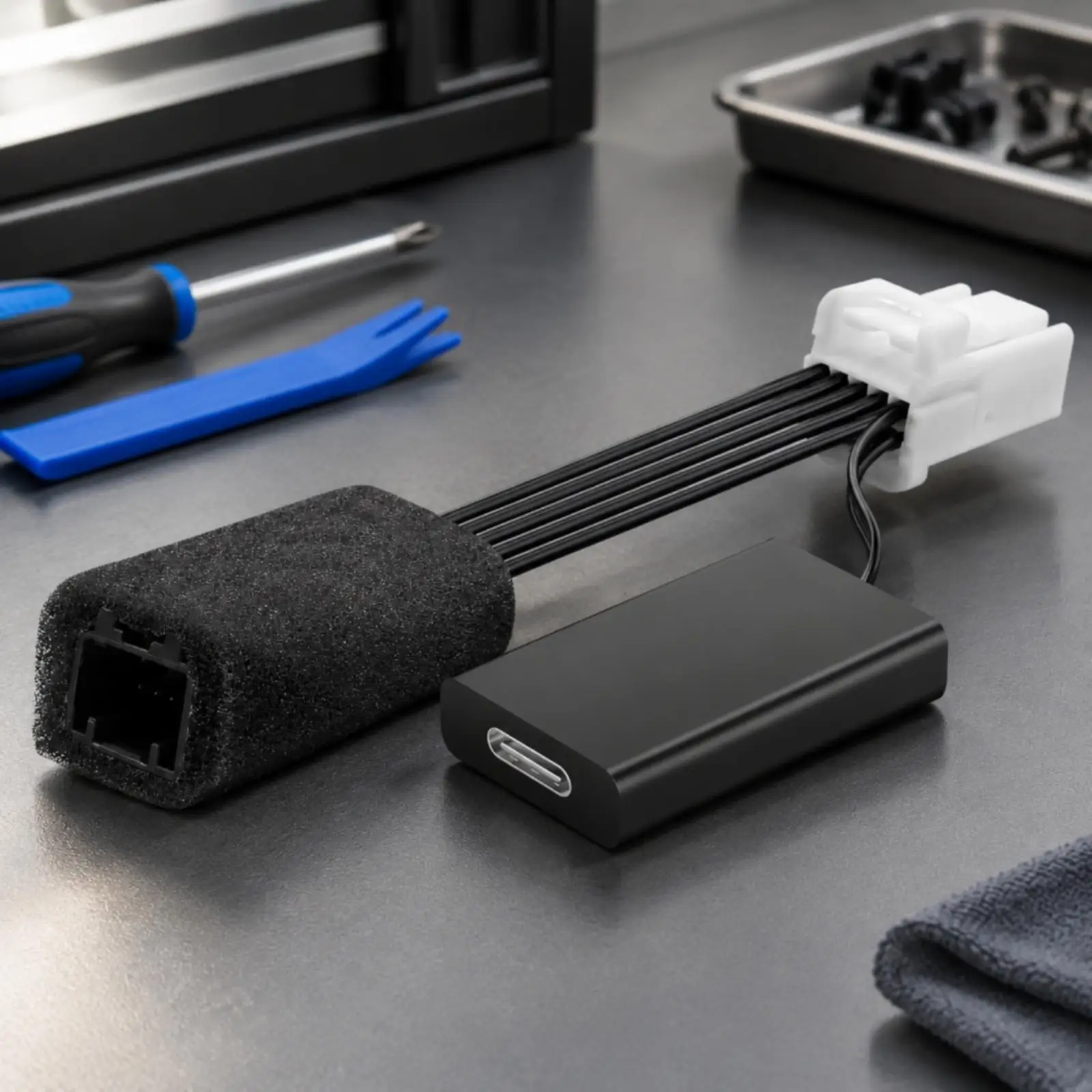 Mirror to Dashcam Power Adapter Concealed Wiring Rearview Mirror Dash Cam Power Adapter Discreet Corded