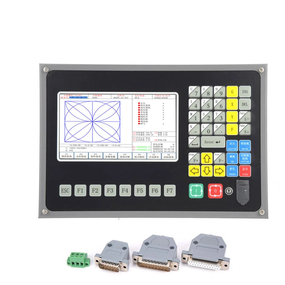 Hot!2-axis CNC cutting machine system kit Plasma flame cutting machine controller SF-2100C + Wireless remote control SF-RF06A