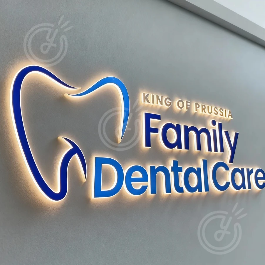 علامات معدنية مخصصة ثلاثية الأبعاد شعار الفولاذ المقاوم للصدأ مكتب لتزيين الحائط الليزر الجمال الإعلان صالون قطع استوديو Led النيون بار الحلاق