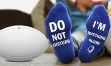 Do Not Disturb I'M Watching Rugby Rugby English/French Cotton Socks