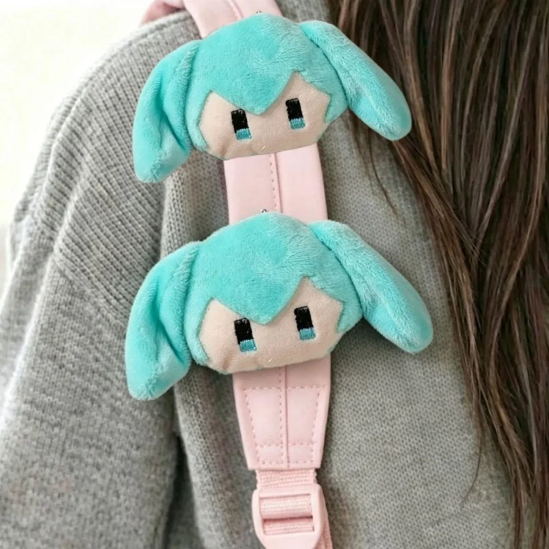 New Hatsune Miku Cute Creative Cartoon Doll Brooch Kawaii Two-dimensional Anime Peripheral Backpack Decorative Doll Badge Gift view 6