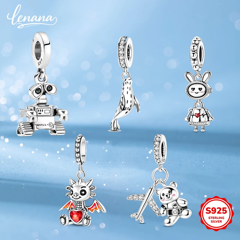 

Подвеска BlingBling подходит для оригинального браслета Pandora, женский ювелирный кулон из серебряных бусин 925 пробы, хит продаж 2025, подарок