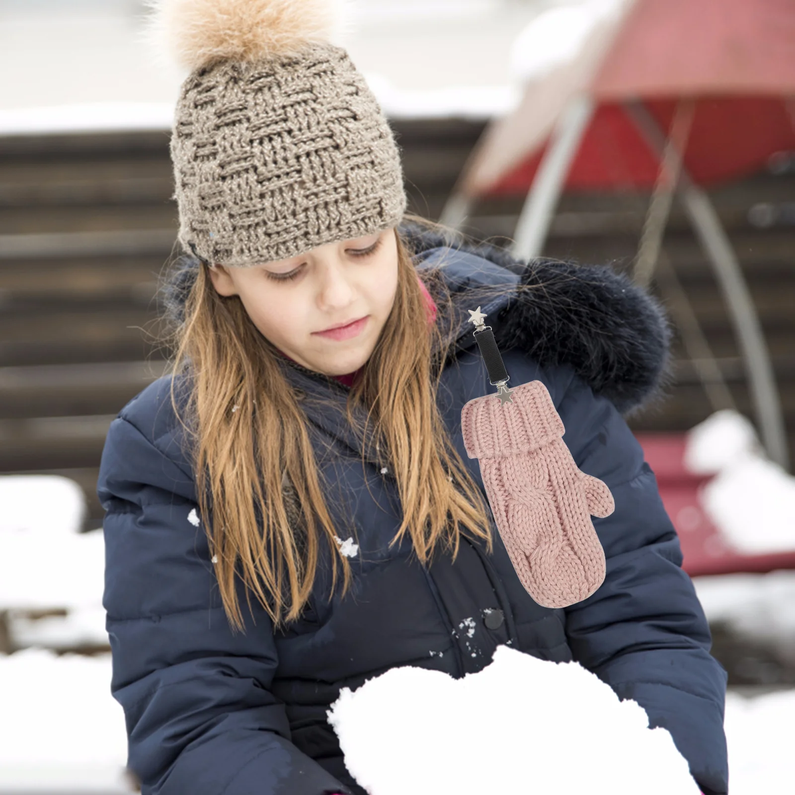 Glove Clip Shawl Elastic Children Gloves Catcher Mitten Clamps Clips Mittens Kids