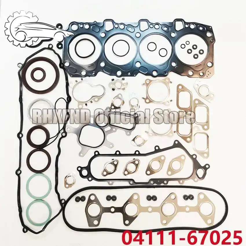 

Diesel 1KZ 1KZ-TE 1KZ-T Engine Gasket Set full rebuilding kits 04111-67025 for toyota Land Cruiser 4-Runner Hilux 2982cc 3.0TD
