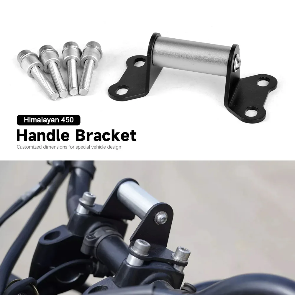 For Royal Enfield Himalayan 450 2024 2025 Motorcycle GPS Phone Holder Stand Handle bracket Extension Navigation Bracket