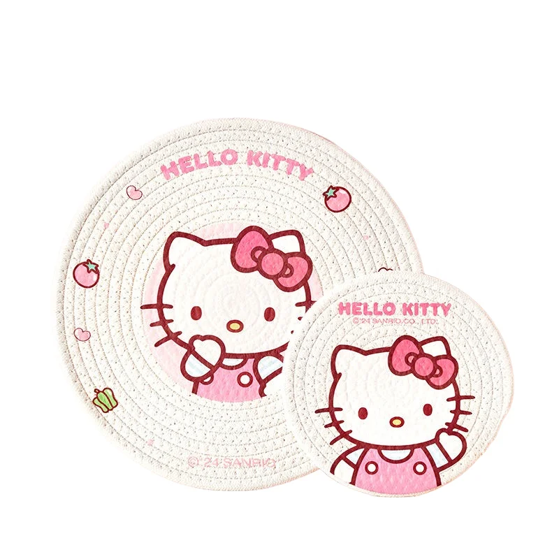 Sanrio Insulated Placemat Household Coaster Heatresistant Bowl Plate High Temperature Resistant Table Mat Anti Scalding Pot Mat
