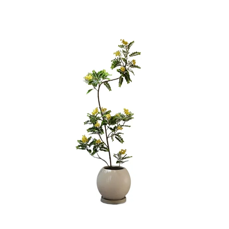 

Golden tree simulation green plant indoor living room bionic fake tree high-end light luxury