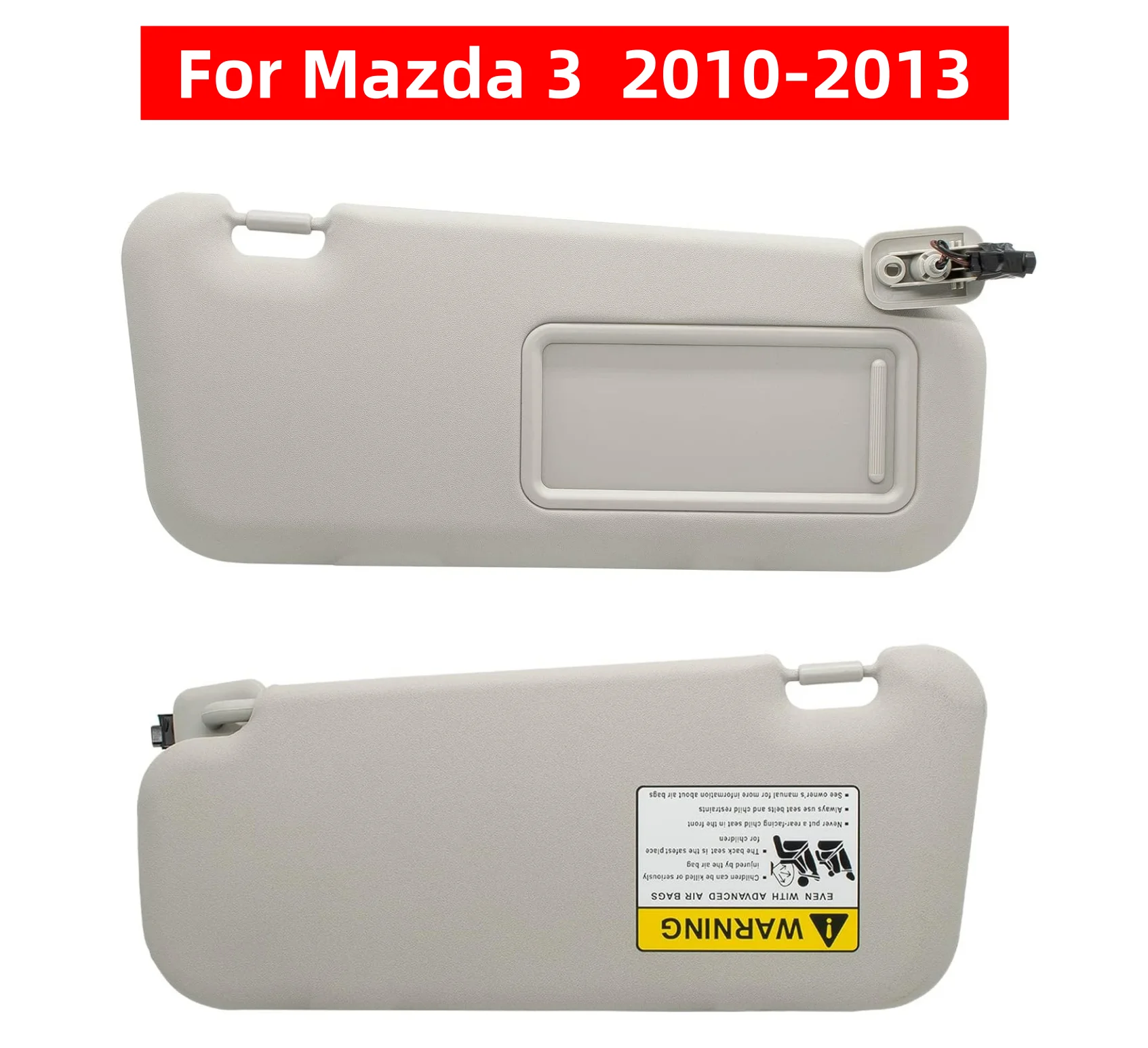 Car Sun Visor For Mazda 3 2010 2011 2012 2013 Left Driver Right Passenger Side SunVisor BBM2-69-320C-75 Sunshield Sun With Lamp